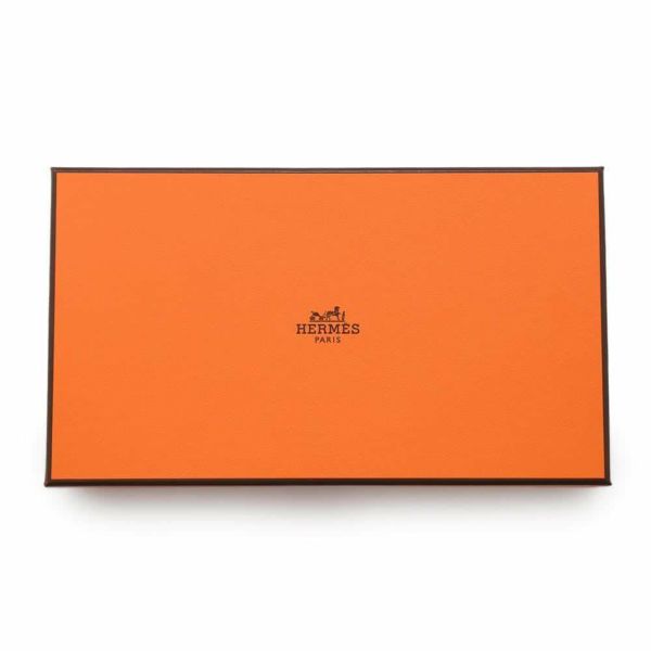 エルメス 長財布 アザップロング シルクイン ゴールド/シルバー金具 エプソン W刻印 財布