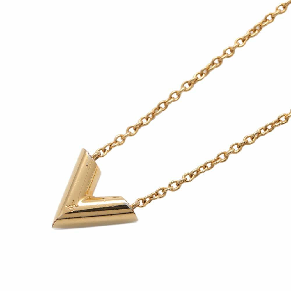 ルイヴィトン ネックレス エセンシャルV M61083 LOUIS VUITTON アクセサリー LVロゴ