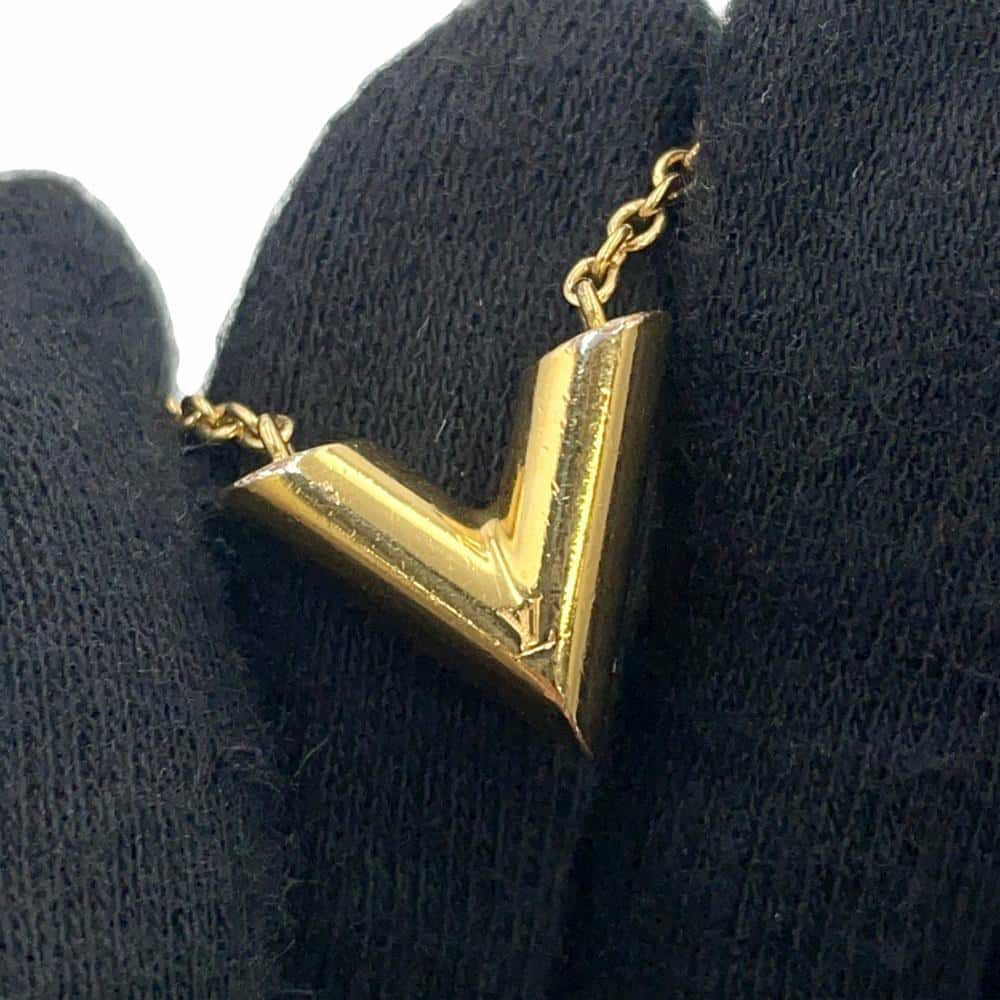 ルイヴィトン ネックレス エセンシャルV M61083 LOUIS VUITTON アクセサリー LVロゴ
