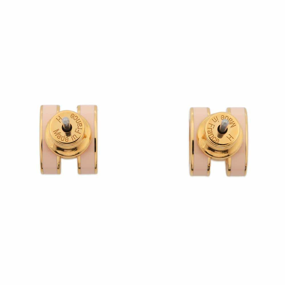 エルメス ピアス ミニ・ポップアッシュ ローズドラジェ/ゴールド金具 HERMES アクセサリー