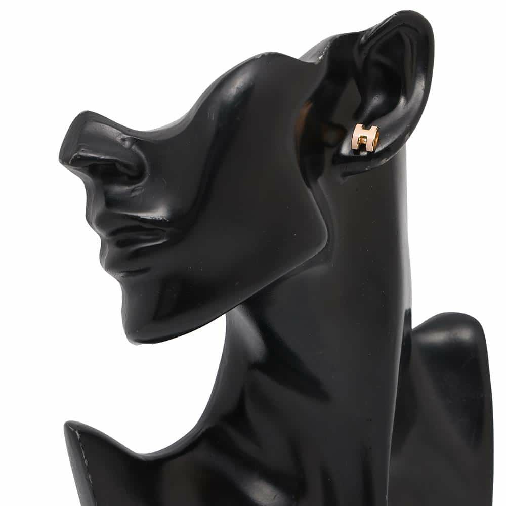 エルメス ピアス ミニ・ポップアッシュ ローズドラジェ/ゴールド金具 HERMES アクセサリー