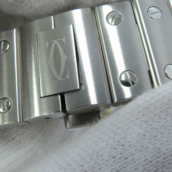 カルティエ サントス ドゥ カルティエ MM WSSA0029 Cartier 腕時計 シルバー文字盤