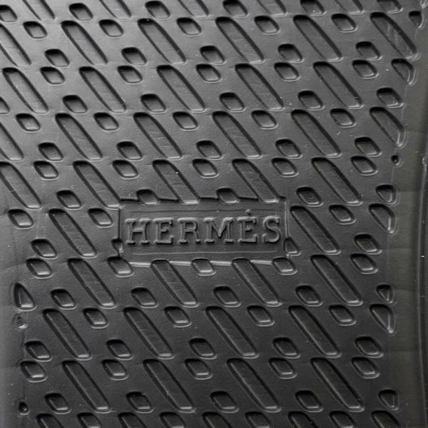 エルメス スニーカー ハッピー カーフレザー レディースサイズ38 HERMES 靴 黒