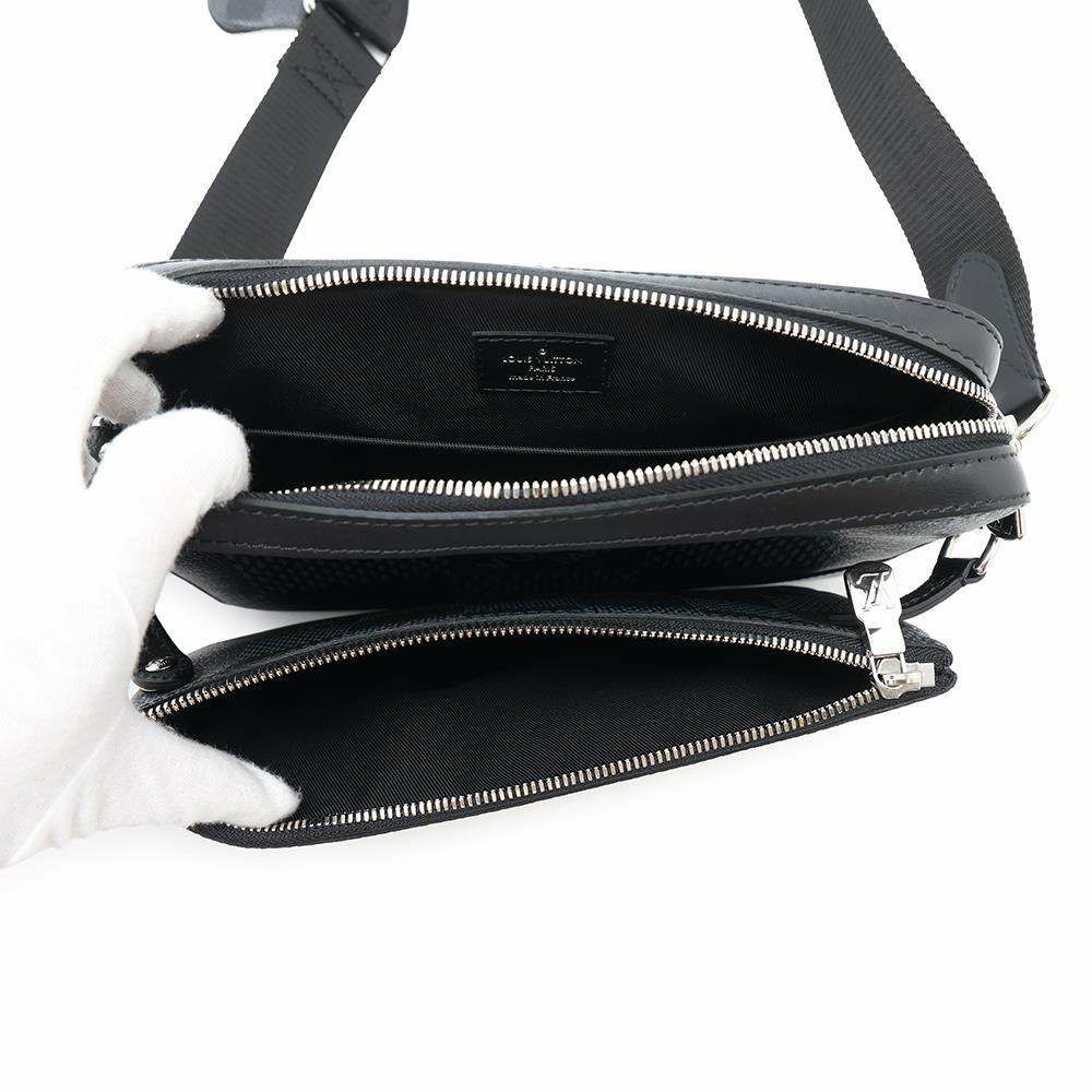 ルイヴィトン ショルダーバッグ ダミエ・グラフィット 3D トリオ・メッセンジャー N50017 LOUIS VUITTON ブラック 黒