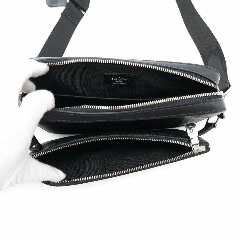 ルイヴィトン ショルダーバッグ ダミエ・グラフィット 3D トリオ・メッセンジャー N50017 LOUIS VUITTON ブラック 黒