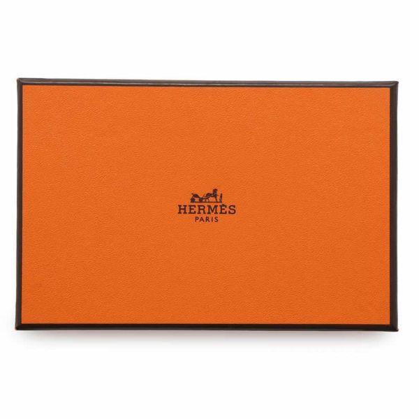 エルメス コインケース カルヴィ デュオ ブラック/シルバー金具 エプソン W刻印 黒