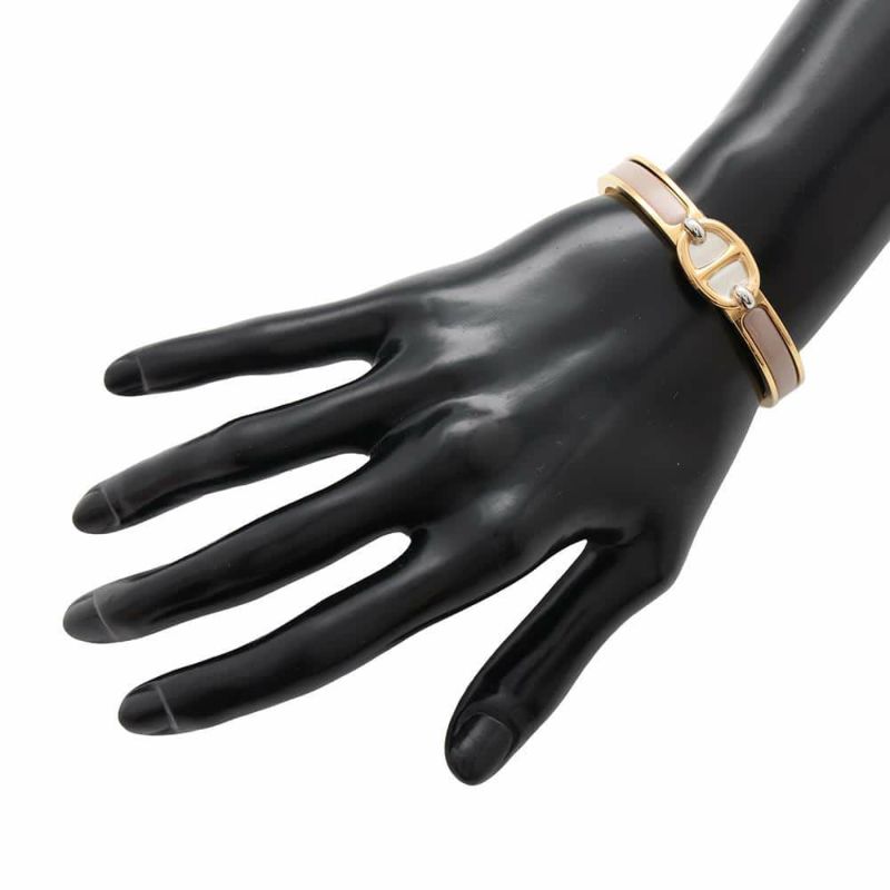 エルメス ブレスレット シェーヌダンクル ミニクリック PM マロングラッセ/ゴールド金具/シルバー金具 HERMES