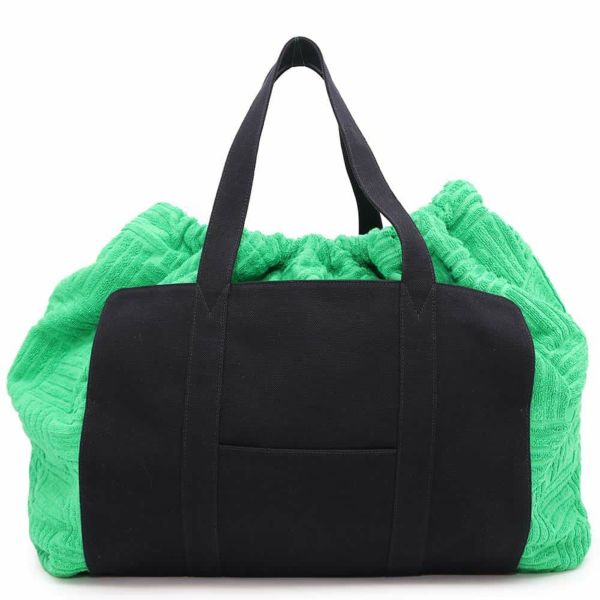 ボッテガヴェネタ トートバッグ ジャガード ロールアップバッグ 709442 BOTTEGA VENETA 黒