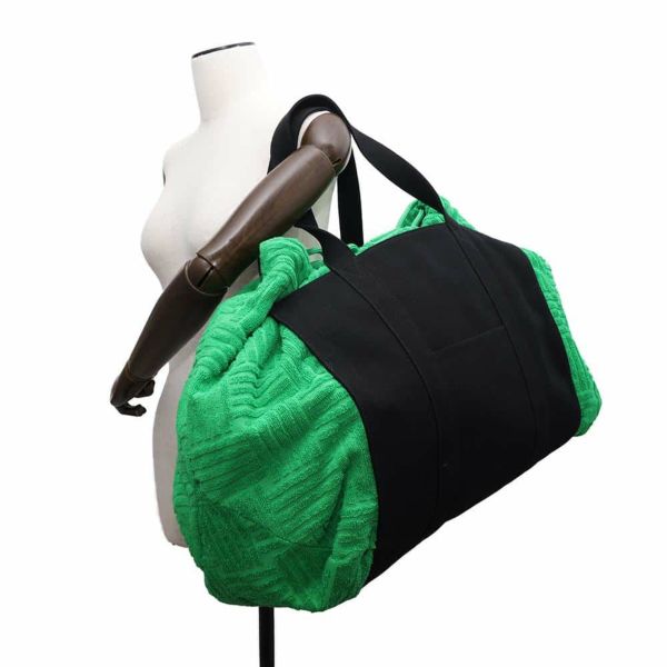 ボッテガヴェネタ トートバッグ ジャガード ロールアップバッグ 709442 BOTTEGA VENETA 黒