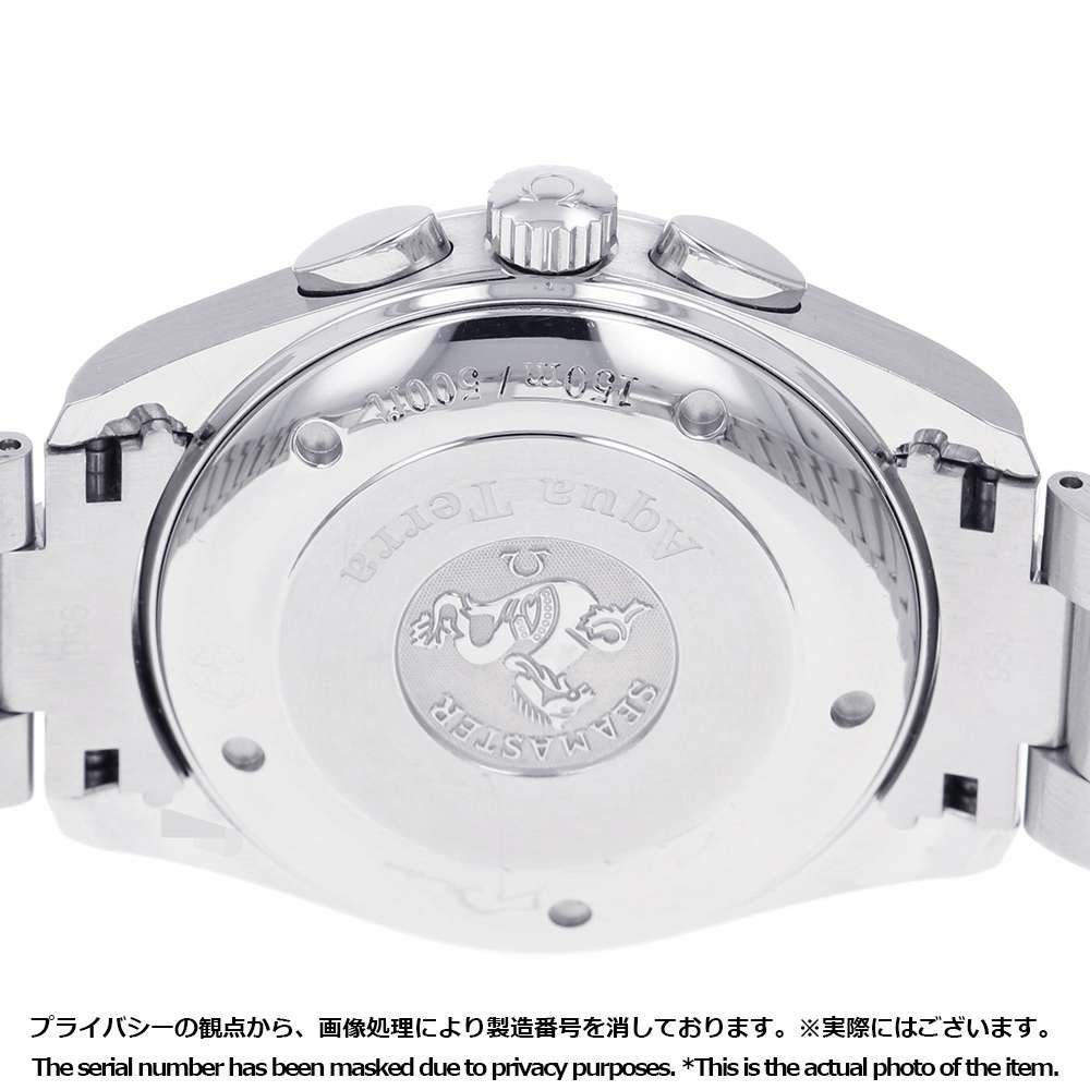 オメガ シーマスター アクアテラ クロノグラフ 221.10.42.40.01.002 OMEGA 腕時計 黒文字盤