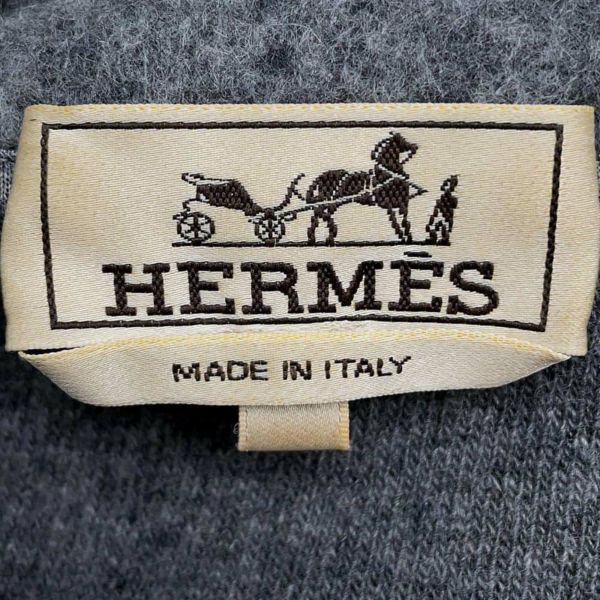 エルメス パーカー フーデッド・ジップアップ ウール カシミヤ メンズサイズM HERMES
