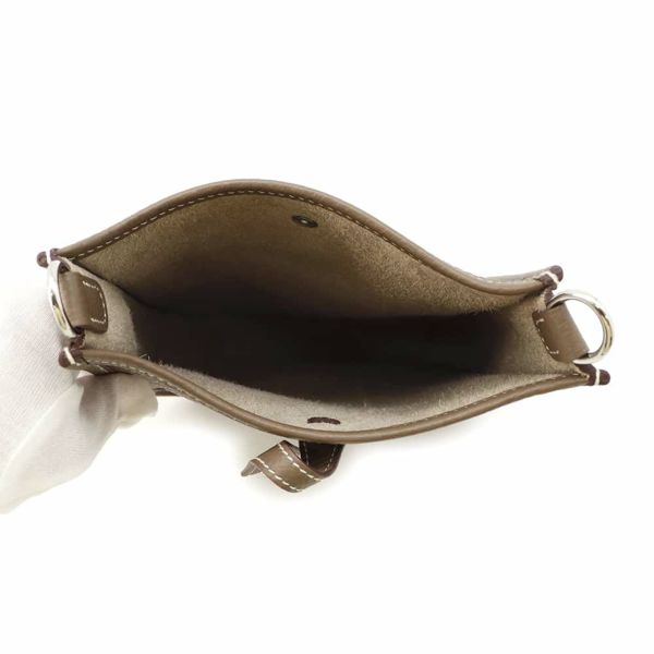 エルメス エブリンTPM アマゾン エトゥープ/ブルーインディゴ/シルバー金具 トリヨンクレマンス U刻印
