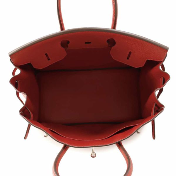 エルメス バーキン35 ルージュヴィフ/シルバー金具 トゴ □P刻印 HERMES Birkin ハンドバッグ