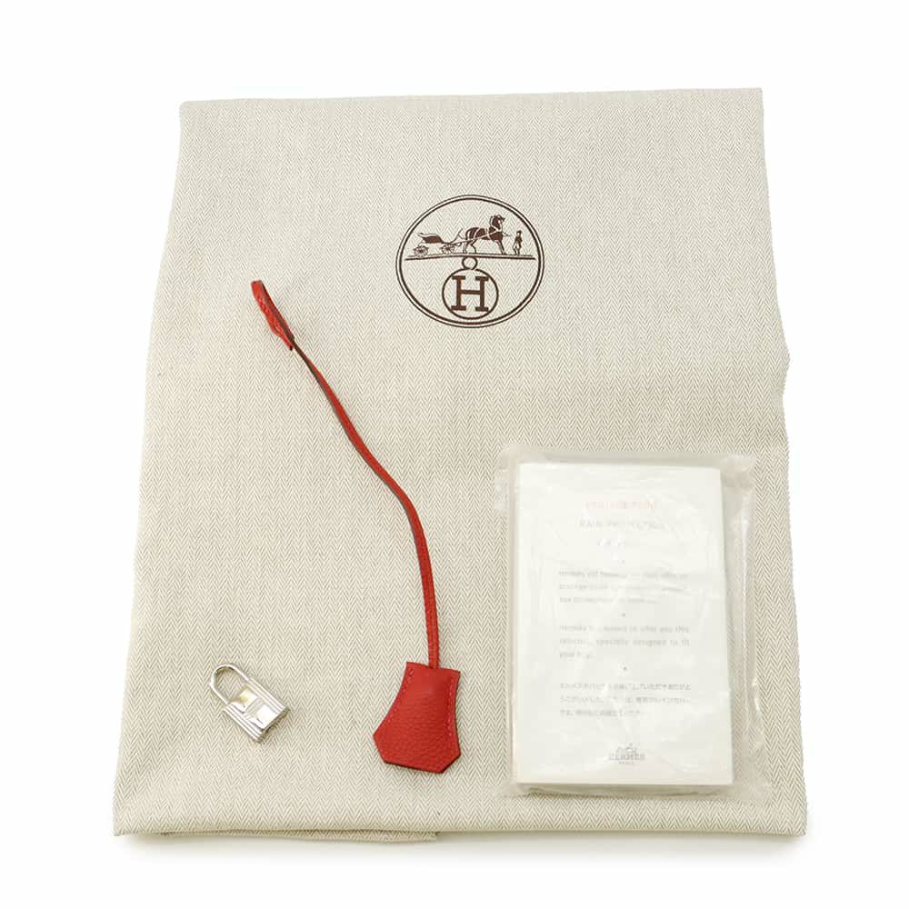 エルメス バーキン35 ルージュヴィフ/シルバー金具 トゴ □P刻印 HERMES Birkin ハンドバッグ