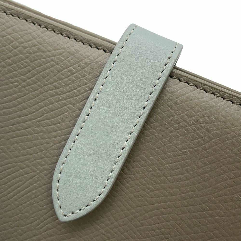 セリーヌ 二つ折り財布 ミディアム ストラップ ウォレット バイカラー 10B643BRU CELINE 財布