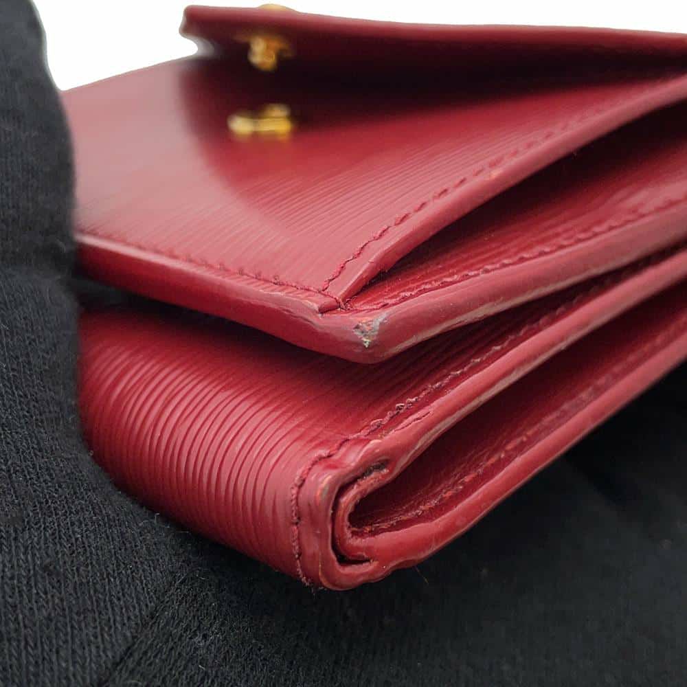 プラダ 三つ折り財布  サフィアーノ コンパクトウォレット 1MH021 PRADA 財布 レッド 赤