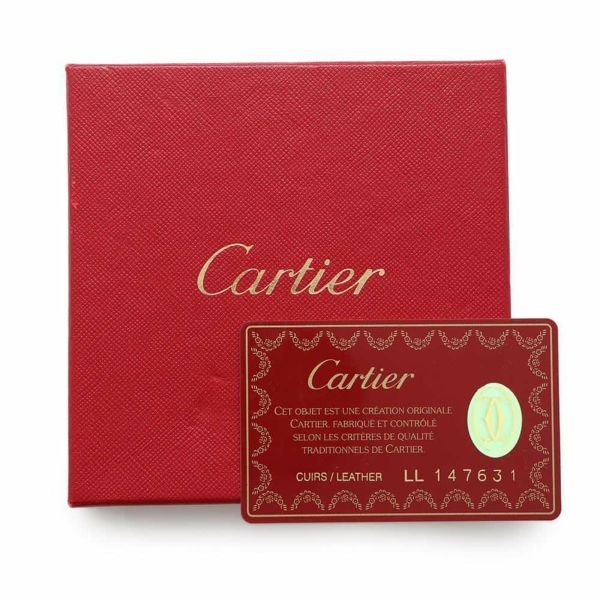 カルティエ コインケース マスト ドゥ カルティエ スクエア カーフレザー Cartier 財布 黒
