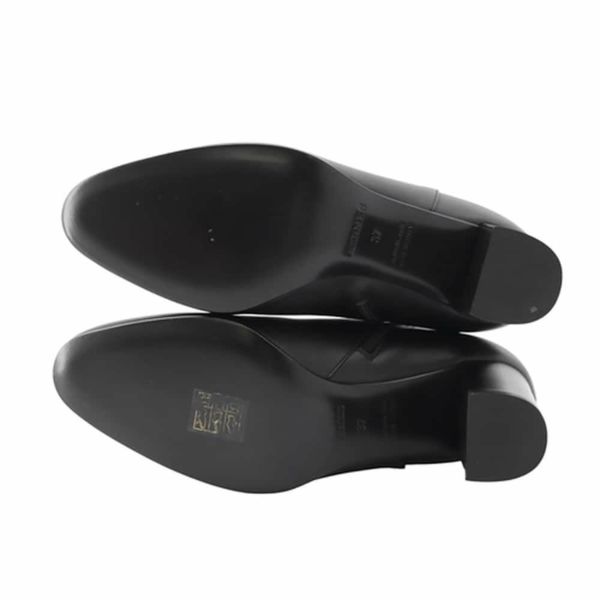 エルメス ブーツ サンジェルマン カーフレザー レディースサイズ37 HERMES 靴 黒