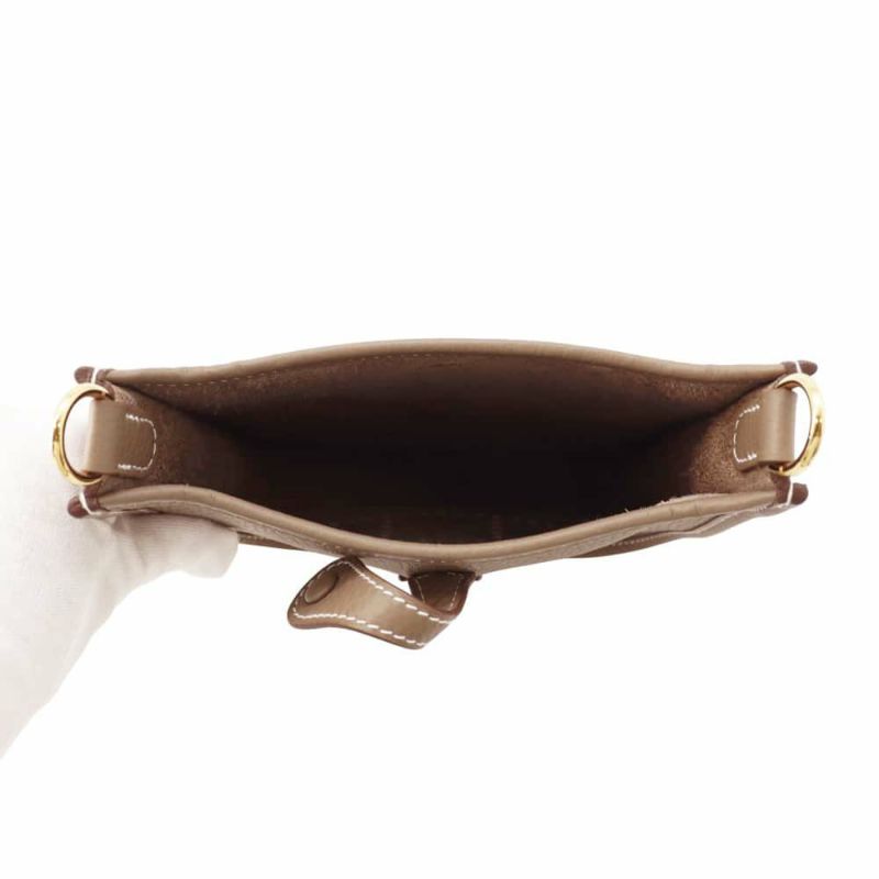 エルメス エブリンTPM アマゾン エトゥープ/ブルーインディゴ/ゴールド金具 トリヨンクレマンス W刻印