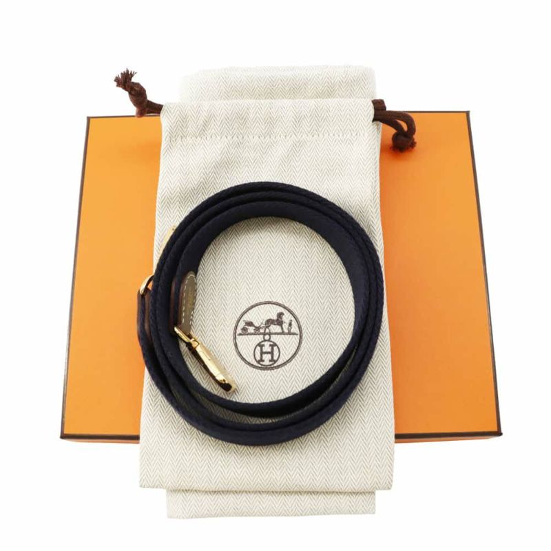 エルメス エブリンTPM アマゾン エトゥープ/ブルーインディゴ/ゴールド金具 トリヨンクレマンス W刻印