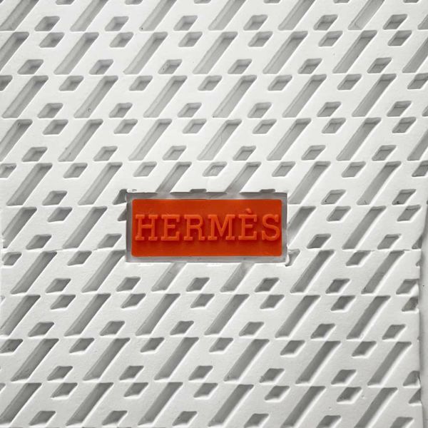 エルメス スニーカー ゲット キャンバス レディースサイズ38 HERMES 靴 白 レオパード柄