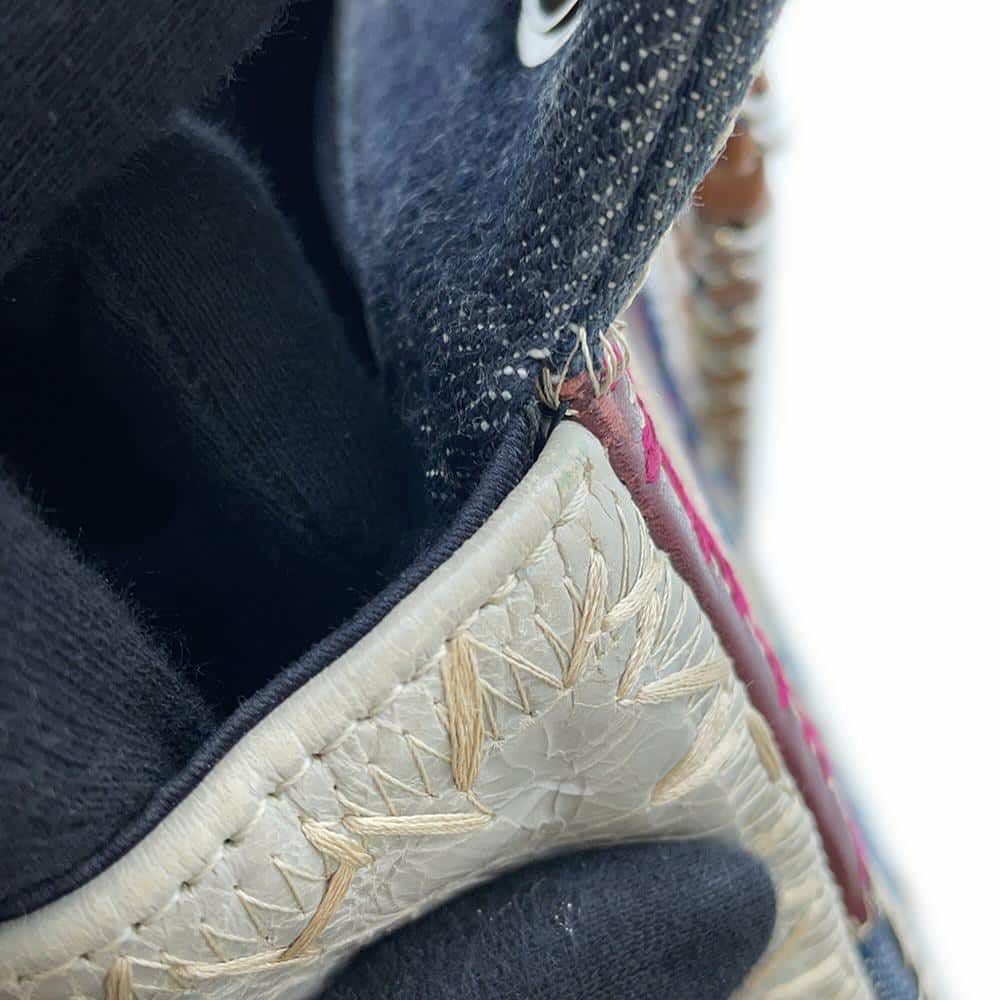 シャネル チェーンショルダーバッグ ココマーク パッチワーク クラシック フラップ デニム キャンバス CHANEL 2wayバッグ