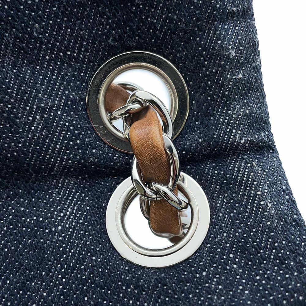 シャネル チェーンショルダーバッグ ココマーク パッチワーク クラシック フラップ デニム キャンバス CHANEL 2wayバッグ