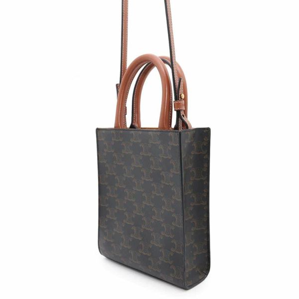 セリーヌ ハンドバッグ トリオンフ ミニ バーティカル カバ PVC/カーフレザー 194372 CELINE 2wayバッグ