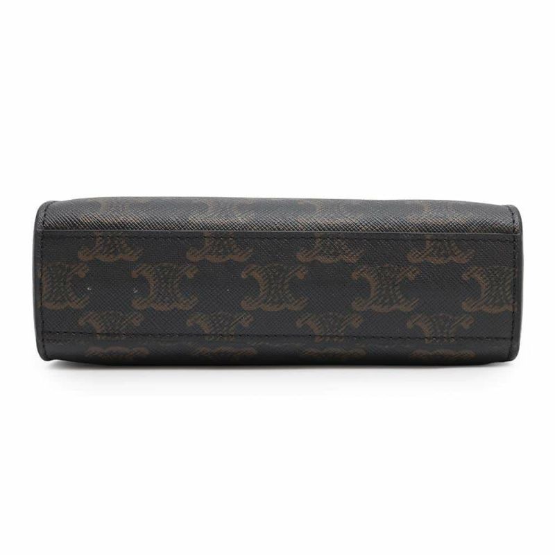 セリーヌ ハンドバッグ トリオンフ ミニ バーティカル カバ PVC/カーフレザー 194372 CELINE 2wayバッグ