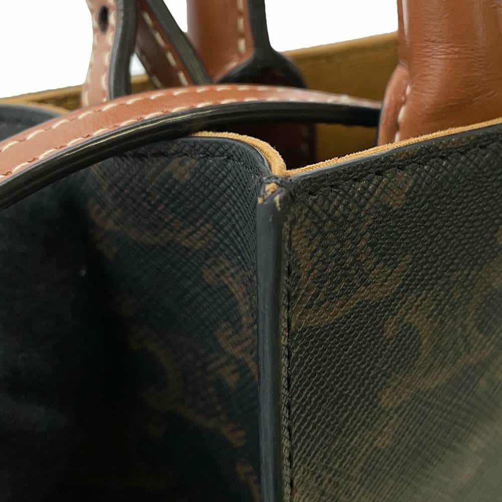 セリーヌ ハンドバッグ トリオンフ ミニ バーティカル カバ PVC/カーフレザー 194372 CELINE 2wayバッグ