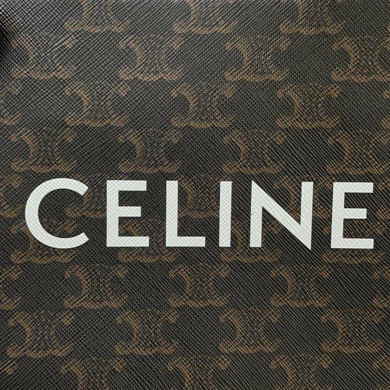 セリーヌ ハンドバッグ トリオンフ ミニ バーティカル カバ PVC/カーフレザー 194372 CELINE 2wayバッグ