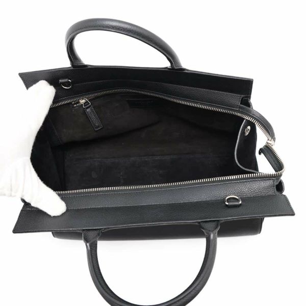 サンローランパリ ハンドバッグ カバリブゴーシュ レザー スエード SAINT LAURENT PARIS 2wayショルダー 黒