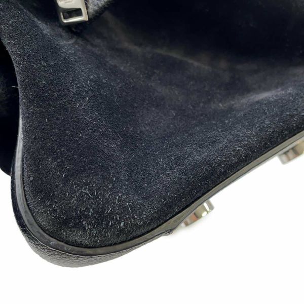 サンローランパリ ハンドバッグ カバリブゴーシュ レザー スエード SAINT LAURENT PARIS 2wayショルダー 黒