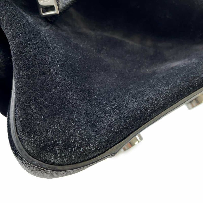 サンローランパリ ハンドバッグ カバリブゴーシュ レザー スエード SAINT LAURENT PARIS 2wayショルダー 黒