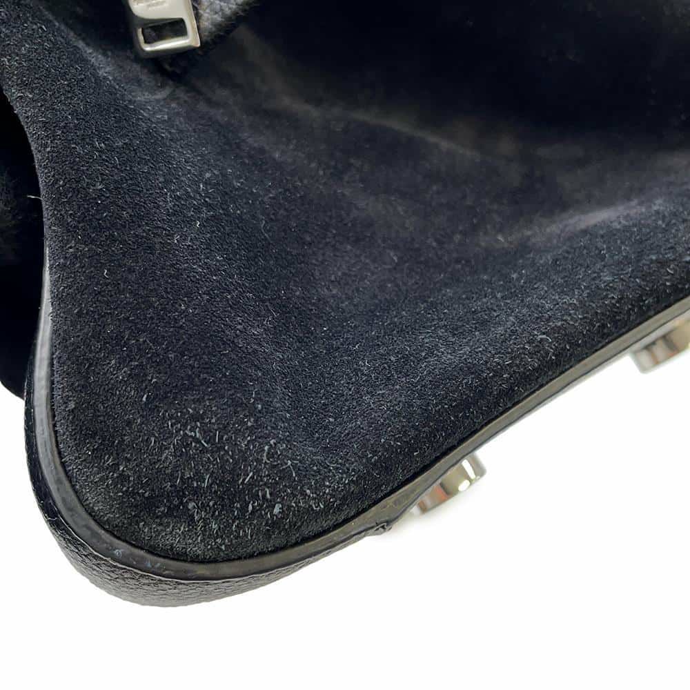 サンローランパリ ハンドバッグ カバリブゴーシュ レザー スエード SAINT LAURENT PARIS 2wayショルダー 黒