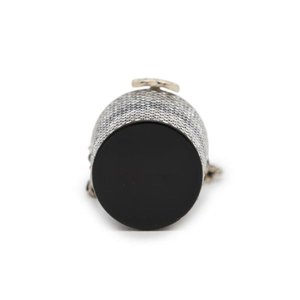 シャネル リップケース ラインストーン B21 K AB7103 CHANEL チェーン 黒