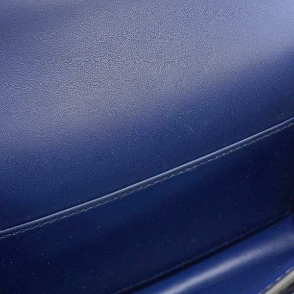 エルメス ショルダーバッグ ミニ コンスタンス3 ブルーサフィール/ゴールド金具 オーストリッチ D刻印