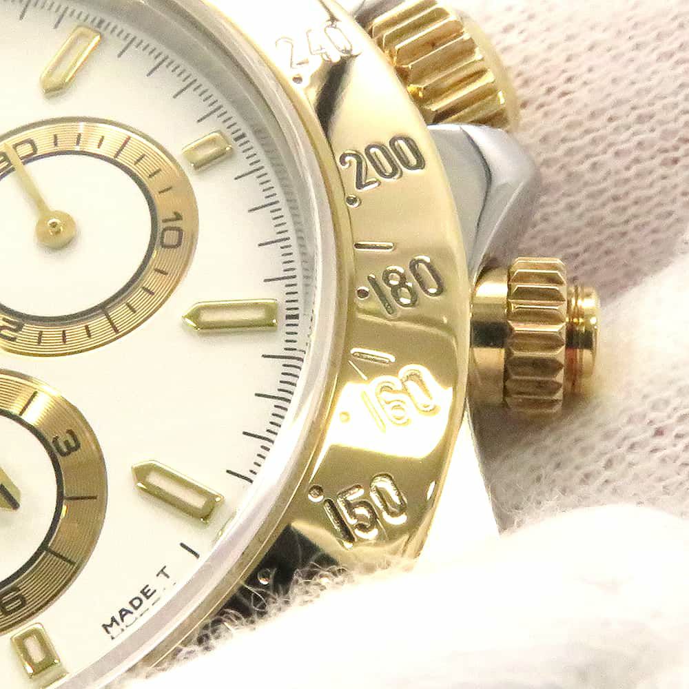 ロレックス コスモグラフ デイトナ コンビ SS/K18YGイエローゴールド U番 16523 ROLEX 腕時計 白文字盤