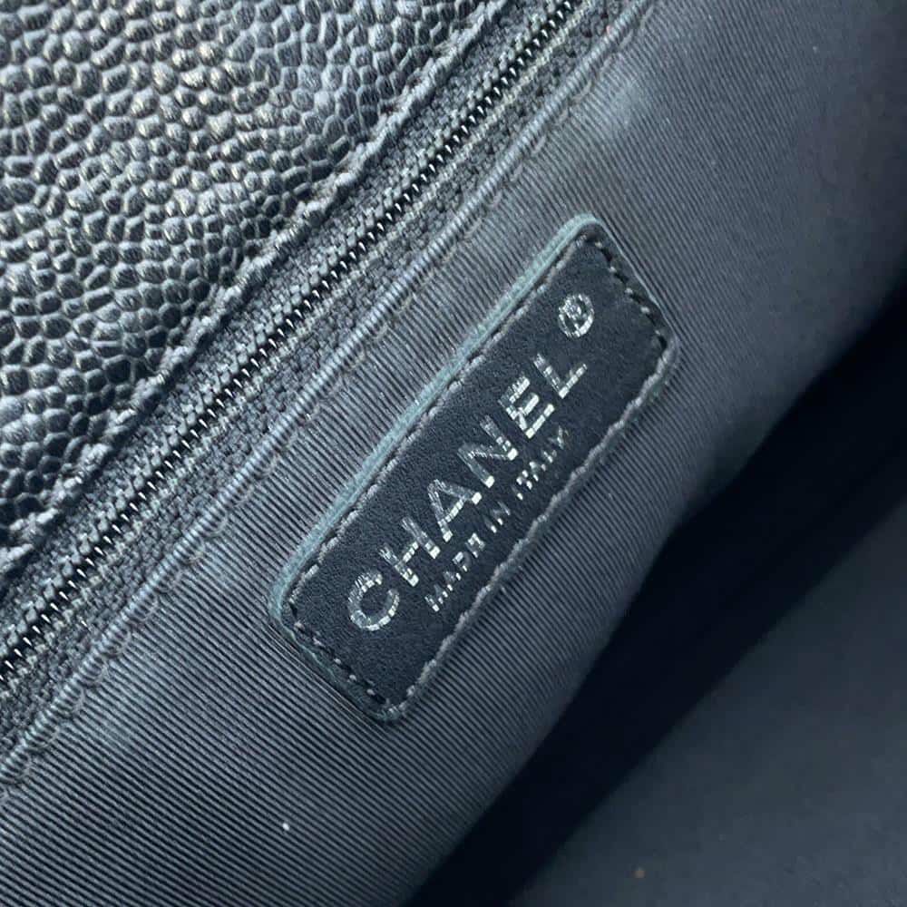 シャネル チェーントートバッグ ココマーク マトラッセ GST キャビアスキン A50995 CHANEL ショルダーバッグ 黒