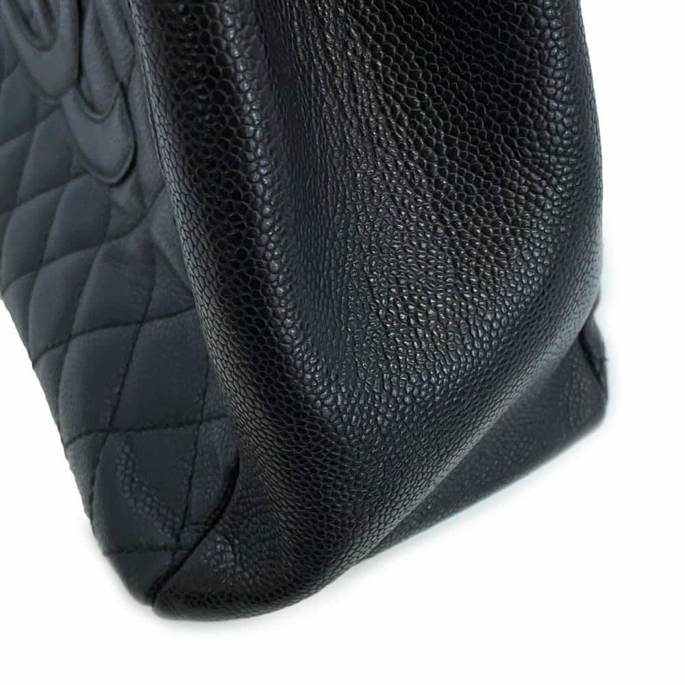 シャネル チェーントートバッグ ココマーク マトラッセ GST キャビアスキン A50995 CHANEL ショルダーバッグ 黒