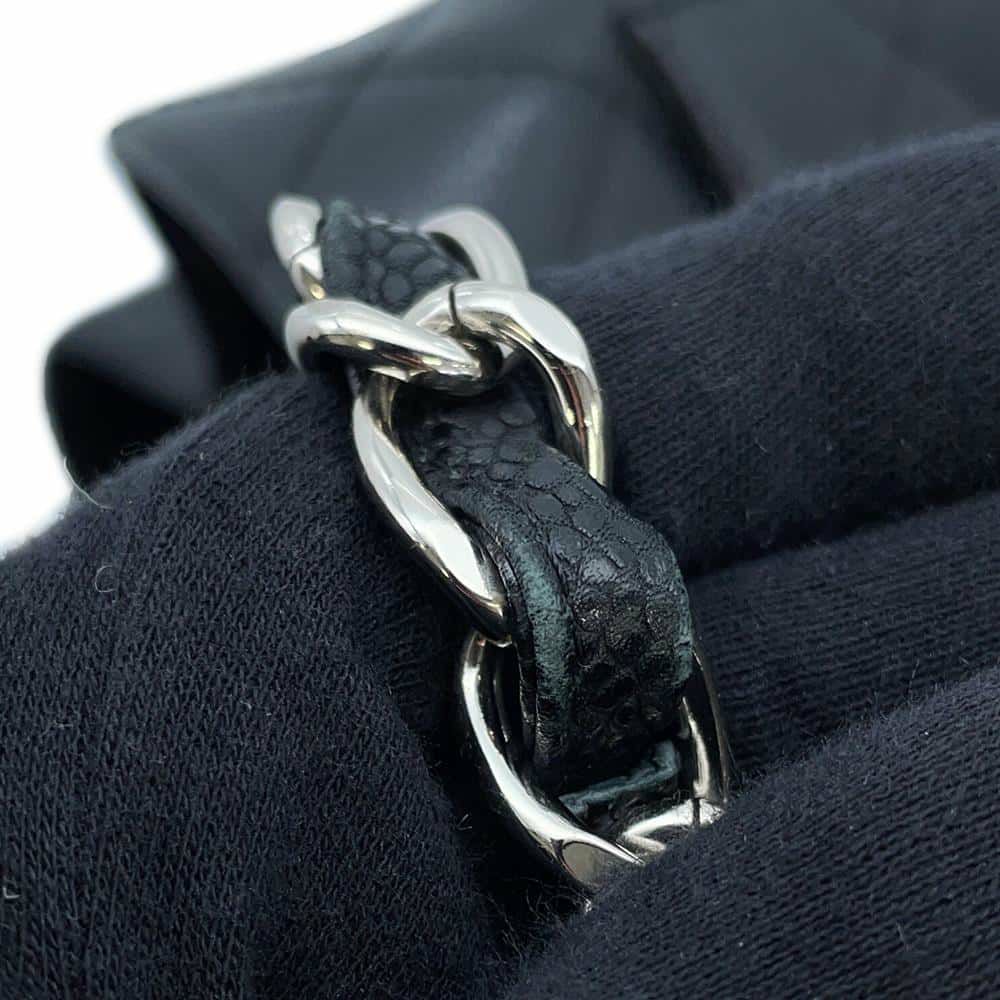 シャネル チェーントートバッグ ココマーク マトラッセ GST キャビアスキン A50995 CHANEL ショルダーバッグ 黒