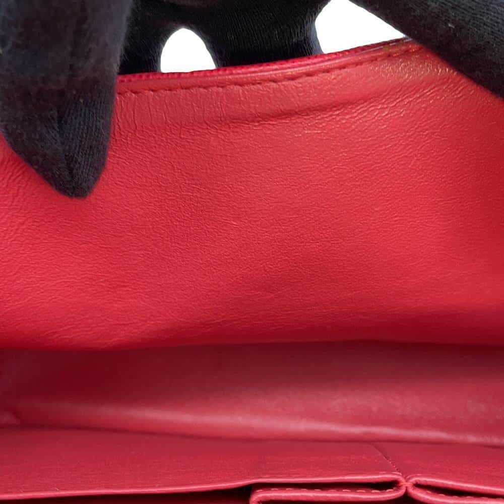 シャネル チェーンショルダーバッグ マトラッセ25 ココマーク キャビアスキン ダブルチェーン A01112 CHANEL