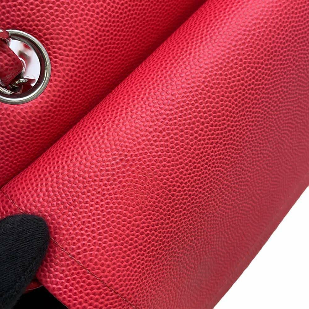 シャネル チェーンショルダーバッグ マトラッセ25 ココマーク キャビアスキン ダブルチェーン A01112 CHANEL