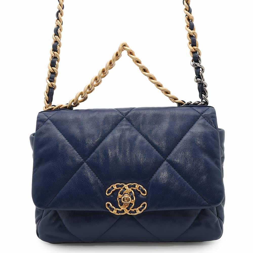 シャネル チェーンショルダーバッグ CHANEL19 マトラッセ ココマーク ラムスキン AS1160 CHANEL バッグ