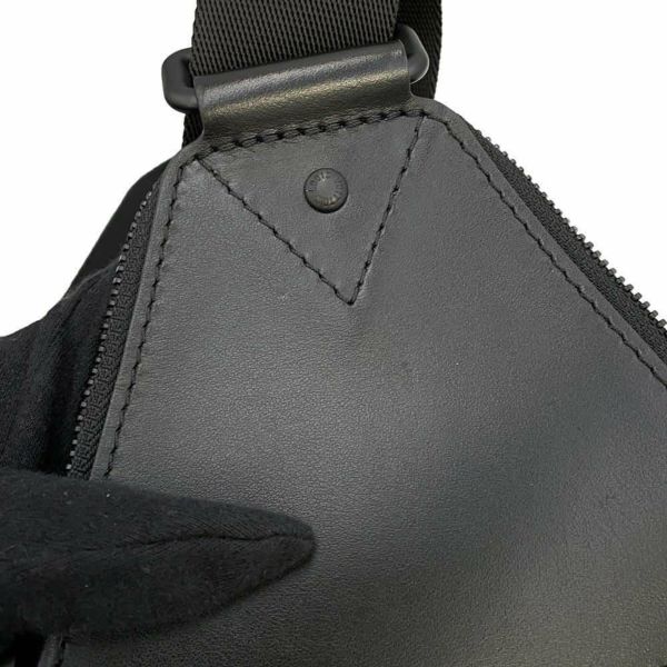 ルイヴィトン ボディバッグ モノグラム・マカサー アヴェニュー・スリングバッグ M46718 LOUIS VUITTON 黒 ブラック