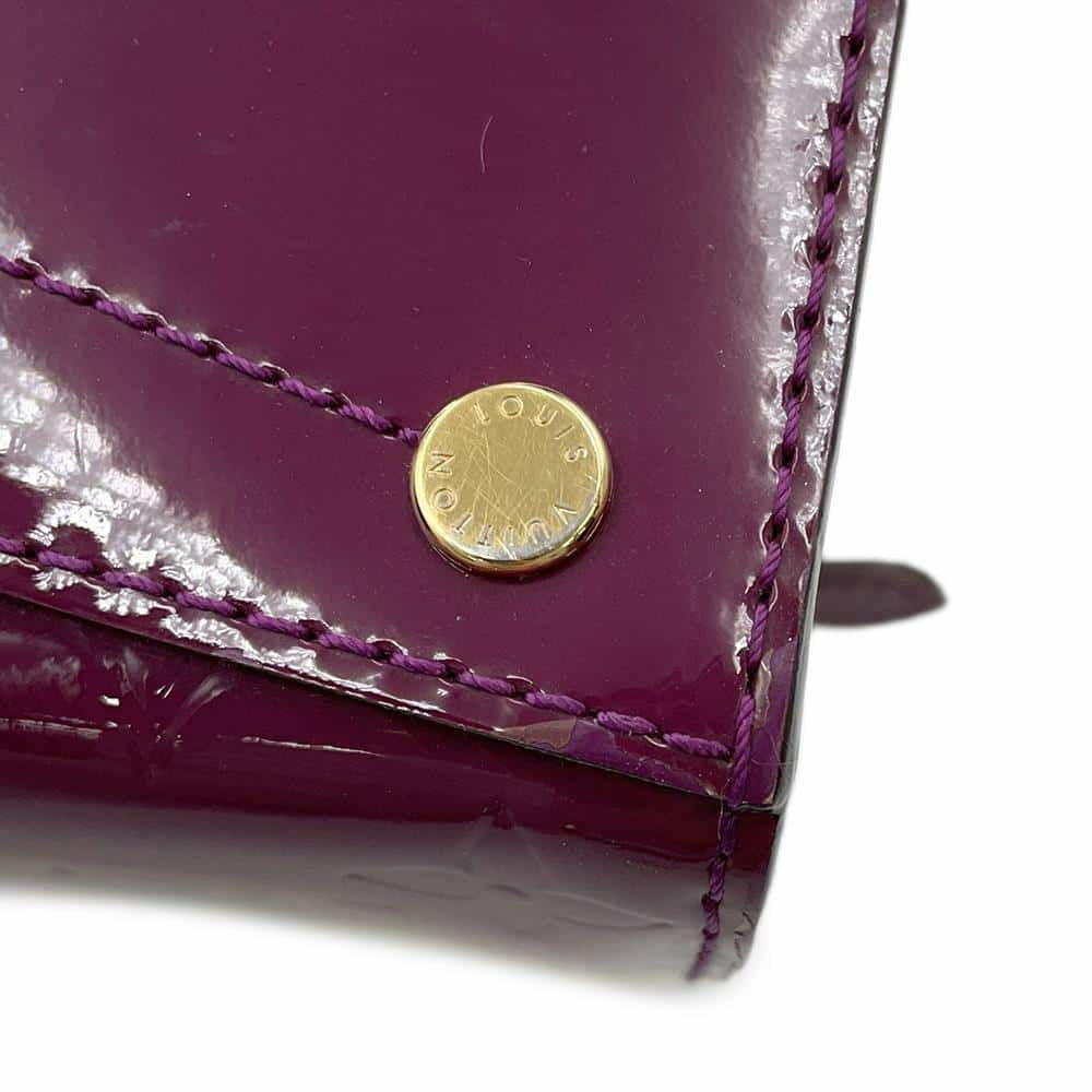 ルイヴィトン チェーンショルダーバッグ モノグラム・ヴェルニ ヴァージニアPM M90137 LOUIS VUITTON パープル