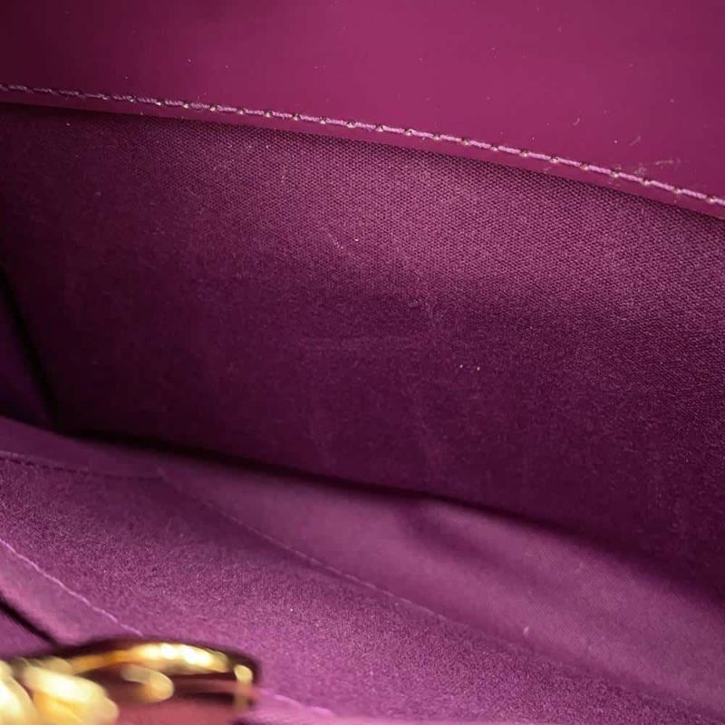 ルイヴィトン チェーンショルダーバッグ モノグラム・ヴェルニ ヴァージニアPM M90137 LOUIS VUITTON パープル