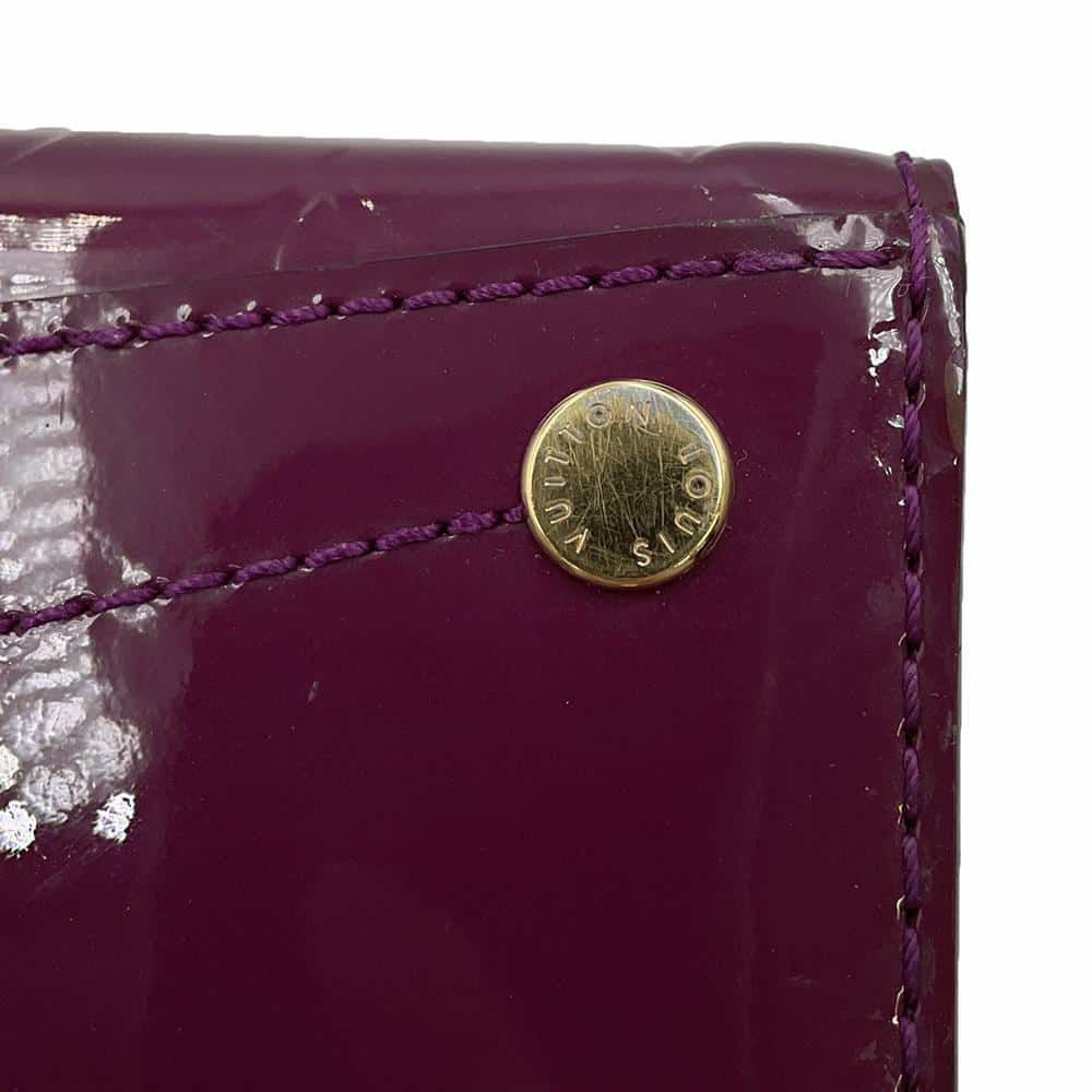 ルイヴィトン チェーンショルダーバッグ モノグラム・ヴェルニ ヴァージニアPM M90137 LOUIS VUITTON パープル