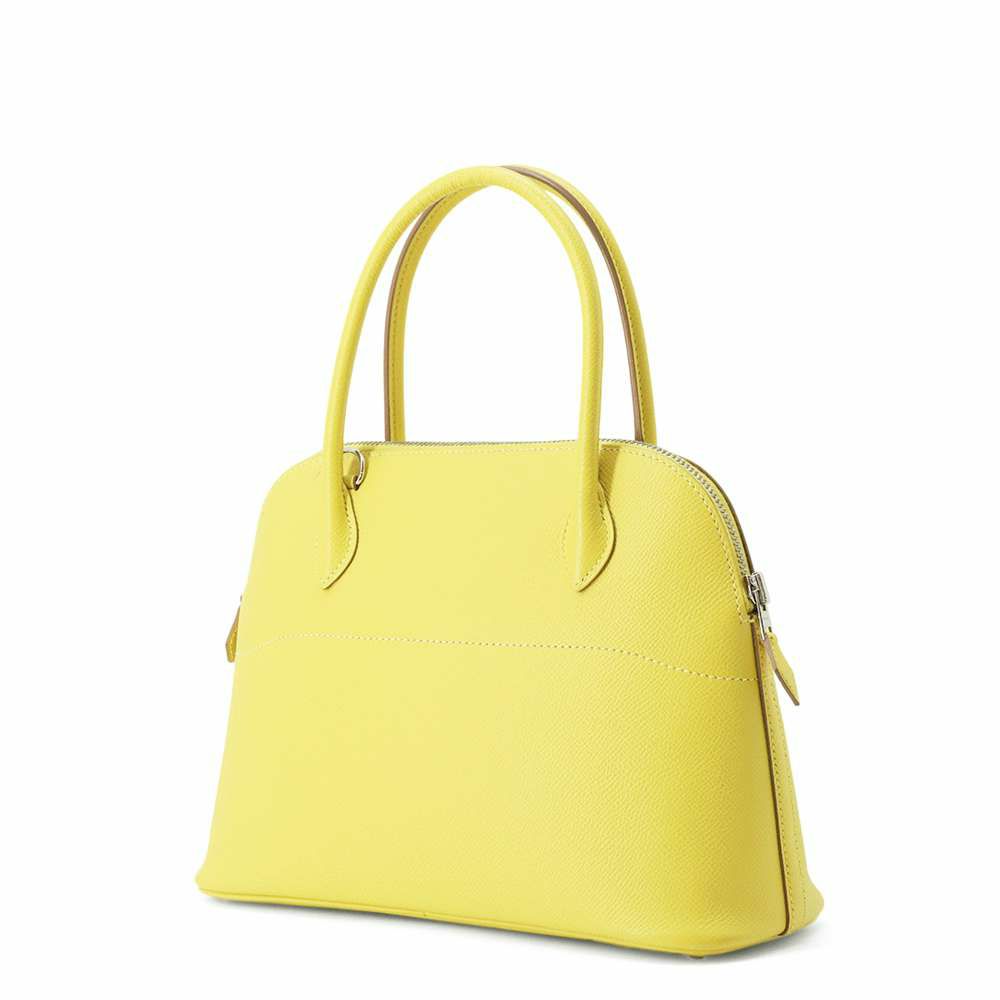 エルメス ハンドバッグ ボリード27 ライム/シルバー金具 エプソン Y刻印 2wayショルダー