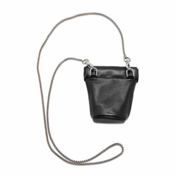 プラダ ネックレスポーチ ミニ レザー 1NR002 PRADA 小物入れ 黒